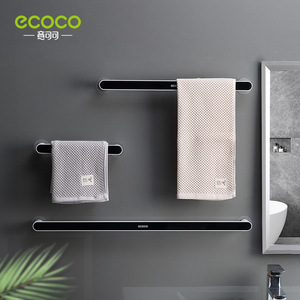 Ecoco Towel Rack Suction Mounted ABS Minimalist Design For Bathroom - Product Image 2