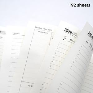 Agenda Planner A5 con Copertina Rigida <span class=keywords><strong>365</strong></span> Giorni Planner Settimanale e Mensile 2026 Diario con Rilegatura a Filo e Fascia Elastica Articoli di Cancelleria - Product Image 5