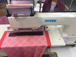 Zoyer — machine à <span class=keywords><strong>coudre</strong></span> élastique avec aiguilles multiples (modèle ZY1065PSM), pour la couture <span class=keywords><strong>de</strong></span> chaîne, battement en caoutchouc - Product Image 2