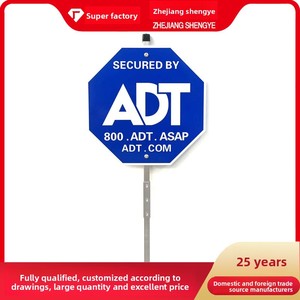 Señal <span class=keywords><strong>de</strong></span> Advertencia <span class=keywords><strong>de</strong></span> <span class=keywords><strong>Seguridad</strong></span> con Poste <span class=keywords><strong>de</strong></span> Aluminio <span class=keywords><strong>ADT</strong></span>, Señal <span class=keywords><strong>de</strong></span> Propiedad Privada, Señal <span class=keywords><strong>de</strong></span> <span class=keywords><strong>Seguridad</strong></span> para Patio, Señalización Metálica para Exteriores, para Hogar y Jardín - Product Image 2
