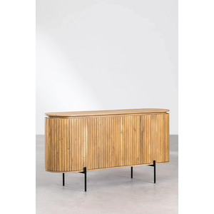 Elegant <b>Rustic</b> Wooden <b>Sideboard</b> With Artisan Carved Detailing And Large Drawers For Dining Room Furniture - Product Image 5