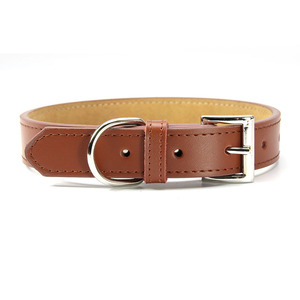 <span class=keywords><strong>Collar</strong></span> de Perro de Cuero PU Acolchado de Doble Capa, Moderno, Simple, Duradero y Suave, con Remaches y Correa con Patrón Sólido para Perros - Product Image 6