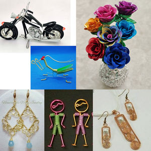 Filo Artigianale in Alluminio Multicolore da 0.8/1/1.5/2mm Filo Colorato in Alluminio per Bonsai, Gioielli e Componenti di Bigiotteria Metallica - Product Image 3