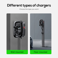 MNJ Evse Wallbox 22KW Type 1/Type 2 pour station de recharge de véhicules électriques, nouveau chargeur AC domestique monophasé/triphasé