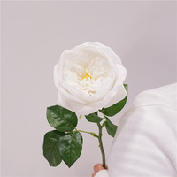 Q-509 Real Touch David Austin Rose Roses de mariage de remise des diplômes de Noël pour la décoration de la Saint-Valentin