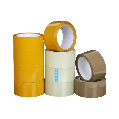 Kartonnen Verpakking Geel Transparant Pakket Bopp Zelfklevende Verpakking Geelachtige Tape