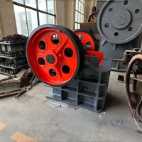 Concasseur à mâchoires PE250*400, petit concasseur primaire de roche, concasseur grossier pour l'extraction d'or avec moteur AC ou moteur diesel