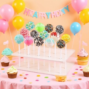Birthday Party Decoration Supplies 15 Holes Clear Acrylic <b>Lollipop</b> <b>Sticks</b> Stands - Product Image 4