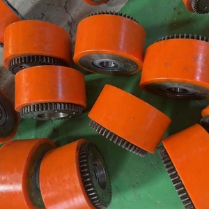 Roda de Poliuretano com Núcleo de Ferro Reforçado, Roda de Direção Industrial com Chaveta 125*50 Henan - Product Image 3