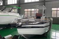 Yacht de luxe en aluminium à console centrale de 6 m, fourni par l'usine, avec moteur diesel hors-bord de 250-300 CV, vitesse de 30-35 nœuds, certifié CE