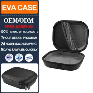 Grosir Praktis Harga Membawa Hard EVA Perjalanan Penyimpanan Kustom EVA Headphone Case Pemasok