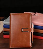 Libreta A5 Personalizada al por Mayor con Logotipo, Cuero PU Vintage, Regalo Empresarial, Impresión por Laminación en Espiral, Portaplumas, Diario Cristiano, 120 Páginas