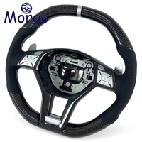 Volant en fibre de carbone personnalisé pour Mercedes-Benz Classe A W175 E350 C63 W204 E63 CLS63 SLK55 AMG (2012-2015) CLA