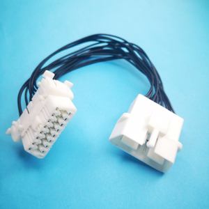 OBD 2 OBD II 16-контактный диагностический сканер разъем для мужчин и женщин для автомобильной диагностики жгут проводов - Product Image 1