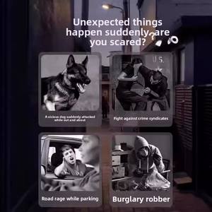 Bâton <span class=keywords><strong>de</strong></span> défense personnel portable en alliage, légal, anti-agression, avec arc électrique - Product Image 3