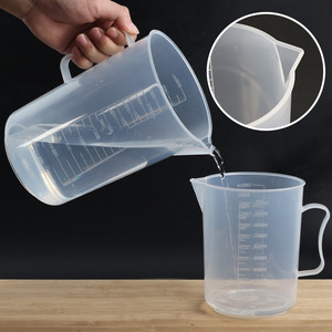 <b>Large</b> Capacity Food Grade Measuring <b>Cup</b> 2000Ml With Lid Graduated Scale For Milk Tea Baking Acrylic Material - Product Image 1