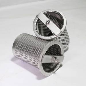 Cesta de filtro de tubo de malla metálica perforada redonda personalizada de acero inoxidable - Product Image 2