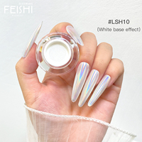 Poudre de pigment chromée de luxe pour nail art, effet miroir magique holographique