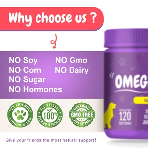 OEM Private Label Custom Omega Bites Soft Chews with Alask Omega 3 Fatty Acids to Support Normal Skin Moisture Vitamins - Product Image 2