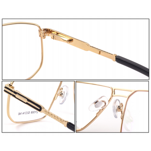 <span class=keywords><strong>2025</strong></span> Retro Đôi Chùm thí điểm phong cách kim loại Kính mắt khung kích thước lớn mùa xuân chân quang thời trang mới nhất - Product Image 2