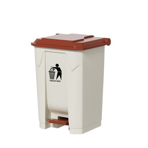 Poubelle de cuisine grande capacité avec couvercle, pédale, idéale pour la maison, l'hôtel, la restauration et le bureau, sans besoin de s'agenouiller - Product Image 1