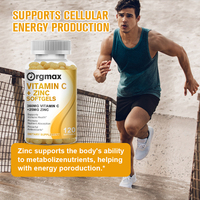Complément alimentaire en gélules de vitamine C 360 mg et zinc 25 mg, haute absorption, pour le soutien immunitaire, antioxydant, collagène et soin de la peau, vente en gros