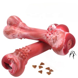 Juguete Resistente para Perros con Sonido, Dispensador de Golosinas en Forma de Hueso para Perros Grandes y Medianos, Limpieza Dental - Product Image 2