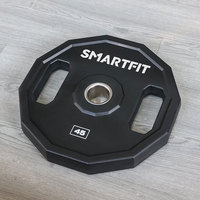 Vente directe d'usine Smartfit Plaques de poids en uréthane 12 faces Plaques d'haltérophilie CPU