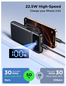 Sạc dự phòng giá rẻ 3 cục pin dự phòng sạc nhanh 10000mAh 20000mAh có cổng USB Type C - Product Image 4