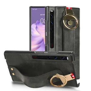 Factory Direct Price Wrist Strap Holder Leather Back Phone Case For Huawei Mate Xs 2