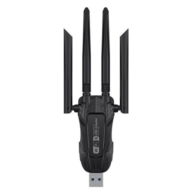 PIX-LINK WIFI 6 AX900 Wireless Network Card Receiver/Dongle with Dual Band 4 Antennas USB WiFi BT 5.4 Adapter for Desktop PC
