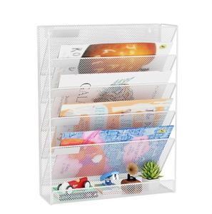 Metal Crafts Stackable 5 Tier Desktops Document <b>Tray</b> Holder Mesh <b>File</b> <b>Trays</b> Iron Wire for School Office Supplies - Product Image 2