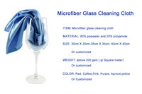 Chiffon de nettoyage en verre microfibre 16 pouces X 16 pouces non pelucheux nettoyer rapidement les fenêtres miroirs lunettes écrans de téléphone lentilles de caméra