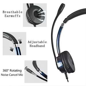 Auriculares estéreo con cancelación de ruido y micrófono <span class=keywords><strong>Boom</strong></span> para oficina, auriculares con cable de la mejor calidad, para centro de llamadas, Casque, con función de micrófono, de la mejor calidad - Product Image 4