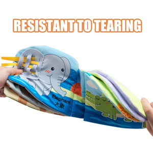 Nouveau <span class=keywords><strong>livre</strong></span> en tissu Peek-A-Boo doux pur coton bébé premier <span class=keywords><strong>livre</strong></span> éducatif meilleur cadeau pour nouveau-né - Product Image 4