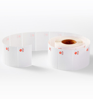 Étiquette thermique blanche personnalisée Fanfold pour l'épicerie de supermarché 38*18mm et 50*32mm carré 4x6 autocollants adhésifs permanents résistants à l'huile