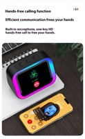 Mgitec TF26 PRO Speaker Desktop Mini, jam pintar LED RGB nilai tinggi untuk 5.4 tampilan suara Audio 4 saluran AI