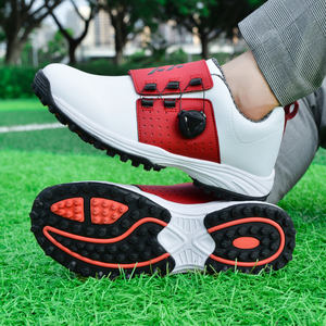 Chaussures de golf personnalisées de haute qualité pour hommes, respirantes, en maille, antidérapantes, imperméables, avec crampons, pour femmes - Product Image 4