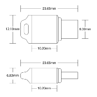 Bloqueur de son mobile pour microphone USB-C argenté pour la sécurité de l'audio et des données-protecteur de confidentialité pour ordinateurs portables, smartphones, ordinateurs