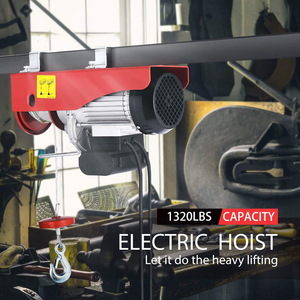 Alat Pengangkat Listrik Boneng dengan Remote Control 440 Lbs Alat Penanganan Material 110V Mini <span class=keywords><strong>Electric</strong></span> <span class=keywords><strong>Hoist</strong></span> - Product Image 2
