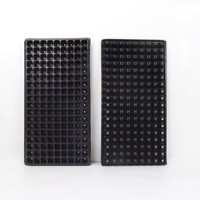 Plaque de semis rectangulaire en plastique PS robuste pour la culture en extérieur, 21, 32, 50, 72, 98, 105, 128, 162, 200 alvéoles, vente en gros