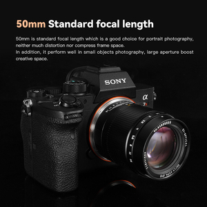 TTArtisan 50mm F1.4 ASPH Marco completo Sin espejo Gran apertura Metal 62mm para RF R5 R6 para Z ZFC para E A7III L-Mount - Product Image 3