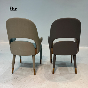 Luxury Modern Contemporary Hollow <b>Back</b> Dining <b>Chair</b> Mixed Material Fully Upholstered for Outdoor Hotel School Commercial Use - Product Image 4