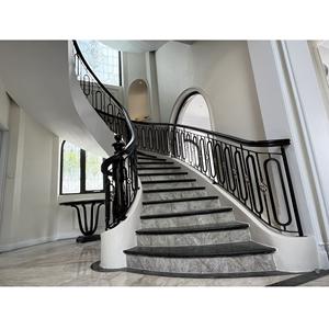 Barandilla de Escalera Interior Neoclásica Moderna de Alta Calidad, Proveedor de Barandillas de Hierro Forjado con Protección UV y Resistente al Óxido - Product Image 3