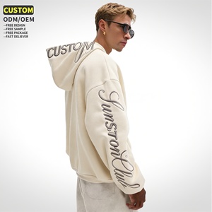 Felpe con Cappuccio Personalizzate Ricamate all'Ingrosso, Felpe Neutre da <span class=keywords><strong>Uomo</strong></span>, Felpe Oversize Unisex Streetwear, <span class=keywords><strong>Produttori</strong></span> di Abbigliamento - Product Image 2