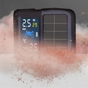 태양 에너지 디지털 디스플레이 공기 압력 외부 타이어 압력 게이지 범용 오토바이 타이어 압력 모니터 TPMS - Product Image 3