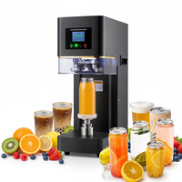 Machine de scellage numérique pour boissons, idéale pour les canettes de jus et les bouteilles en plastique, facile à utiliser, avec technologie de scellage à froid à noyau de roulement.