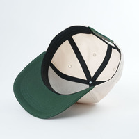 2 tonos 5 paneles un marco personalizable dos colores alta calidad logotipo bordado personalizado gorras de béisbol gorras para hombres