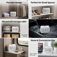 Déshumidificateur portable mini MD636, rechargeable et réutilisable, absorbeur d'humidité pour armoire et salle de bain
