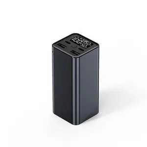 Nuevo producto Construido en Dual USB PD 65W Tipo C Puertos Carga varios dispositivos 20000mAh Cargador rápido Banco de energía para computadora portátil